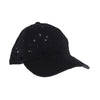 Embroidered Floral Cotton Eyelet Criss Cross High Pony C.C Ball Cap BT1016