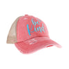 Embroidered Be Kind Patch C.C High Pony Criss Cross Ball Cap BT1007