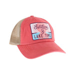 Embroidered Sunshine & Lake Time Patch C.C High Pony Criss Cross Ball Cap MBT7006