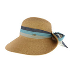 Multi Colored Ribbon Trim Rolled C.C Sun Hat STH12