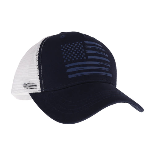 Unisex Laser Etched USA Flag C.C Trucker Ball Cap TCB06