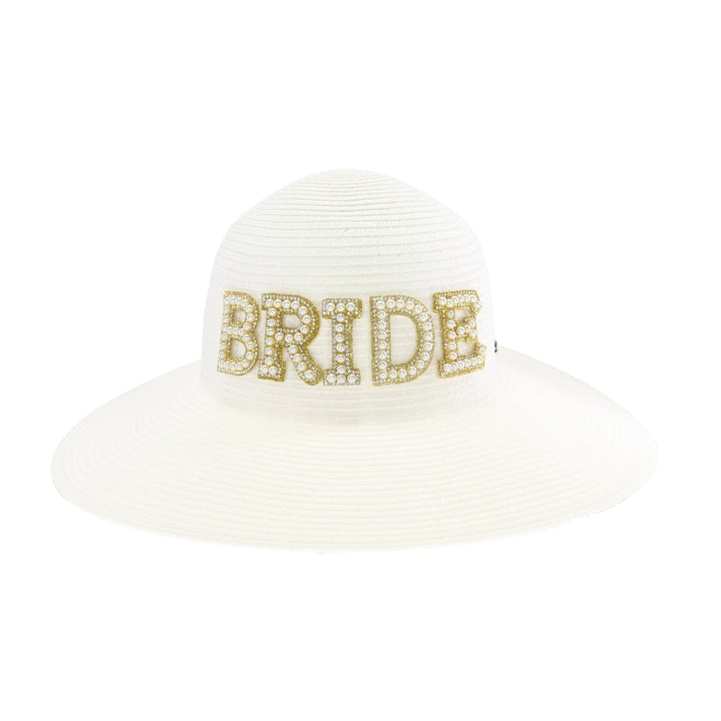 Bridal Party Wide Brim C.C Sun Hat STC10