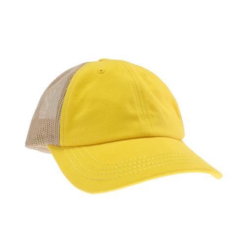 Solid Cotton Brushed C.C Trucker Ball Cap BA2000