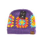 Multi Color Crochet Beanie HAT7393
