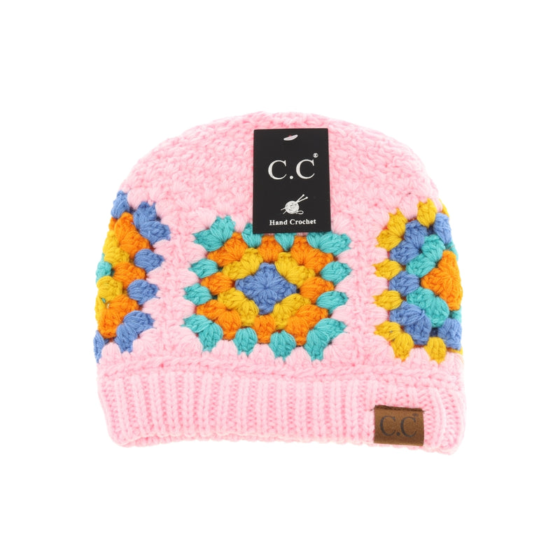 Multi Color Crochet Beanie HAT7393