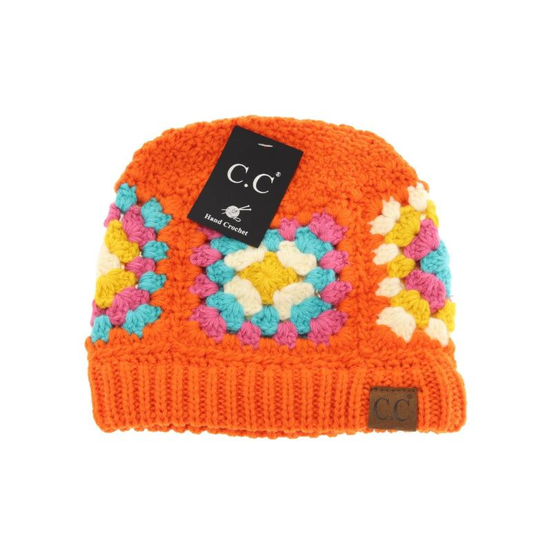 Multi Color Crochet Beanie HAT7393 – - Main Image