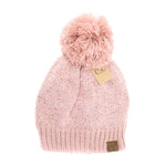 Fuzzy Lined Scatter Sequin Pom C.C Beanie HTE0034