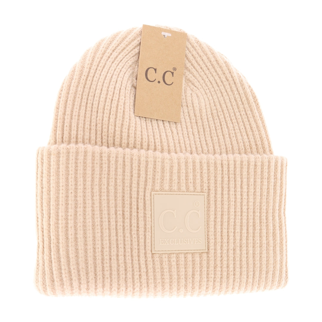 Ribbed CC Beanie - The Trendy Trunk