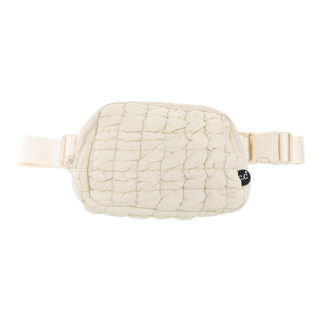 Quilted Puffer C.C Belt Bag BGS0064 – ccbeanie.com Quilted Puffer C.C Belt Bag BGS0064 – ccbeanie.com