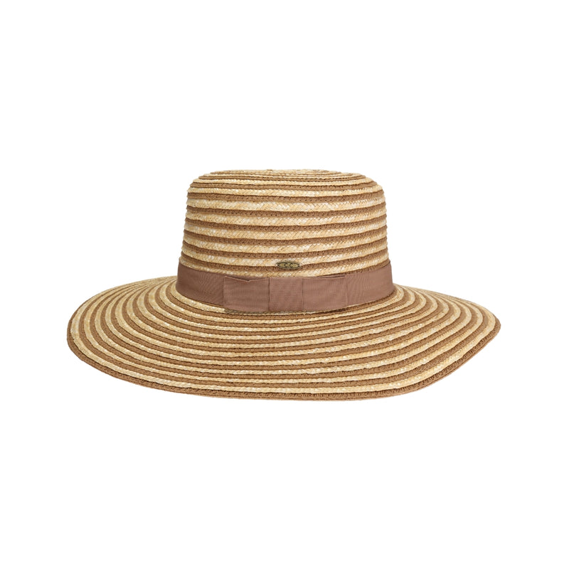 Stripe C.C Boater Sun Hat STH0033