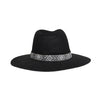 Knit Seed Bead/Rhinestone Band Panama Hat KPC0001