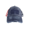 American Flag Criss Cross High Pony C.C Ball Cap BTB8060