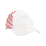 American Flag Criss Cross High Pony C.C Ball Cap BTB8060