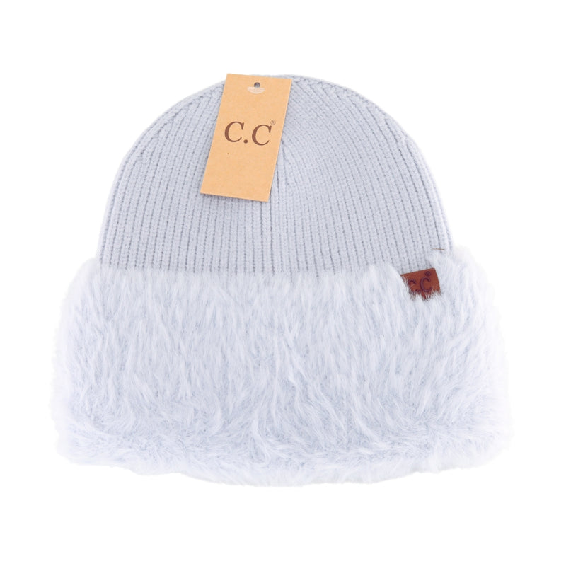 Faux Fur Cuff C.C Beanie HTE0105