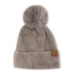 Plush Chenille Pom C.C Beanie HTC0038