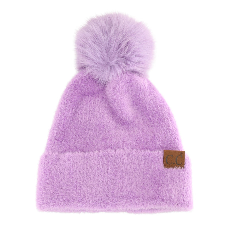 Plush Chenille Pom C.C Beanie HTC0038