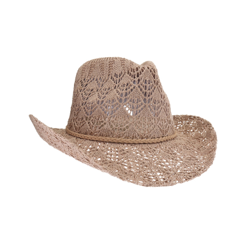 Tahoe C.C Horseshoe Lace Knit Cowboy Hat CBC0136