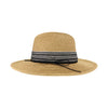 Chevron Band C.C Panama Sun Hat PNC0003