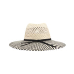 Two-Tone Open Crochet C.C Panama Sun Hat PNC0006