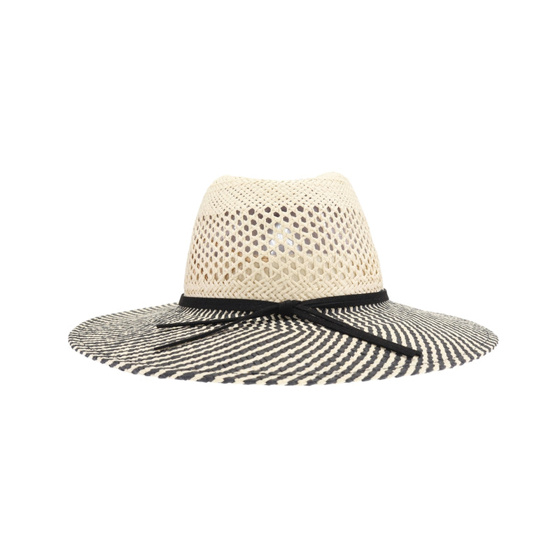 Two-Tone Open Crochet C.C Panama Sun Hat PNC0006