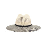 Two-Tone Open Crochet C.C Panama Sun Hat PNC0006