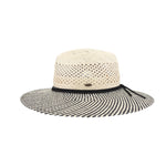 Two-Tone Open Crochet C.C Panama Sun Hat PNC0006