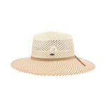 Two-Tone Open Crochet C.C Panama Sun Hat PNC0006