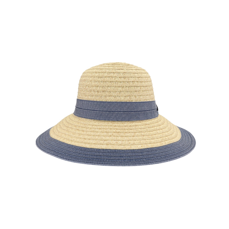 Denim Embellished C.C Cloche Sun Hat STC0016