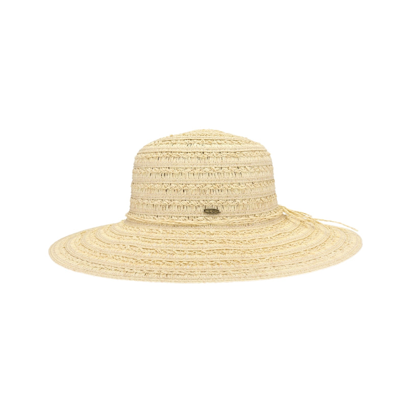 Textured Wide Brim C.C Sun Hat STH0037