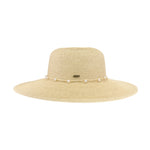 Pearl Banded Wide Brim C.C Sunhat STH0036