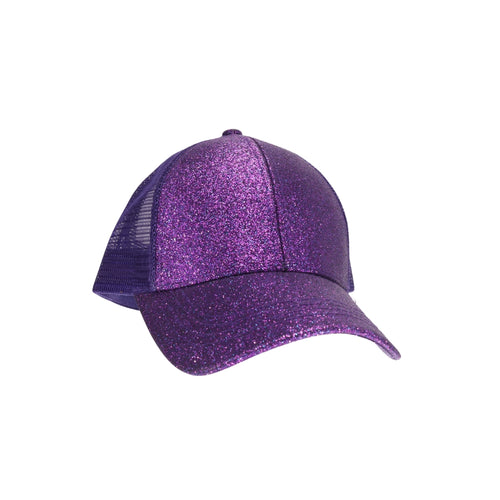 Glitter High Pony Criss Cross C.C Ball Cap BTB8063