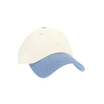 Two-Tone Cotton Twill Denim C.C Trucker Ball Cap BAB8066