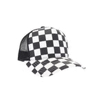 Black/White Checked C.C Trucker Cap TCM0007