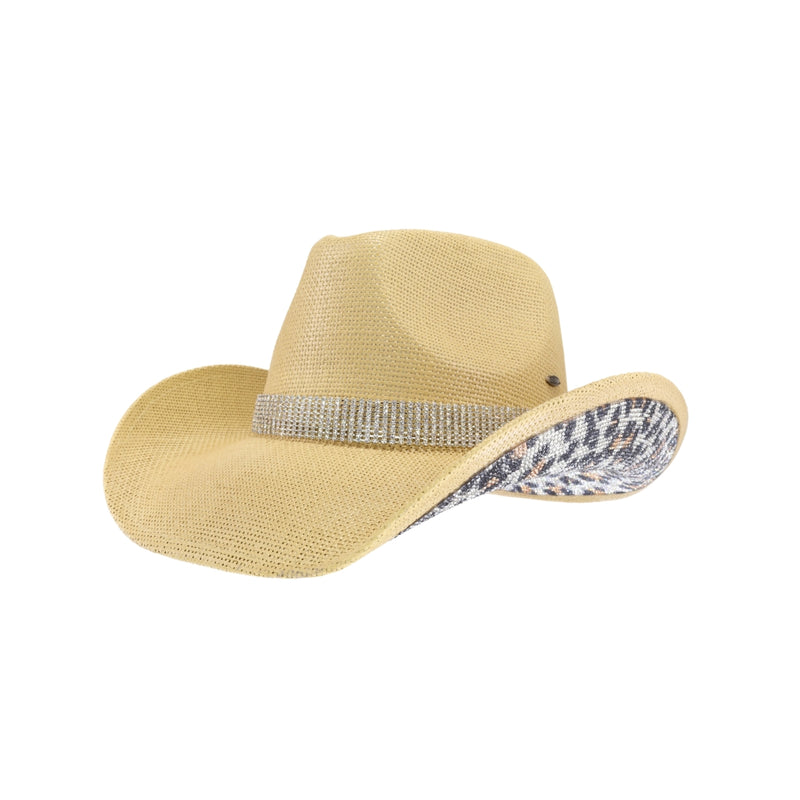 Leopard Sequined C.C Cowboy Hat CBC0033