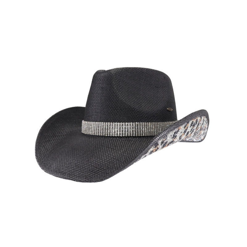 Leopard Sequined C.C Cowboy Hat CBC0033