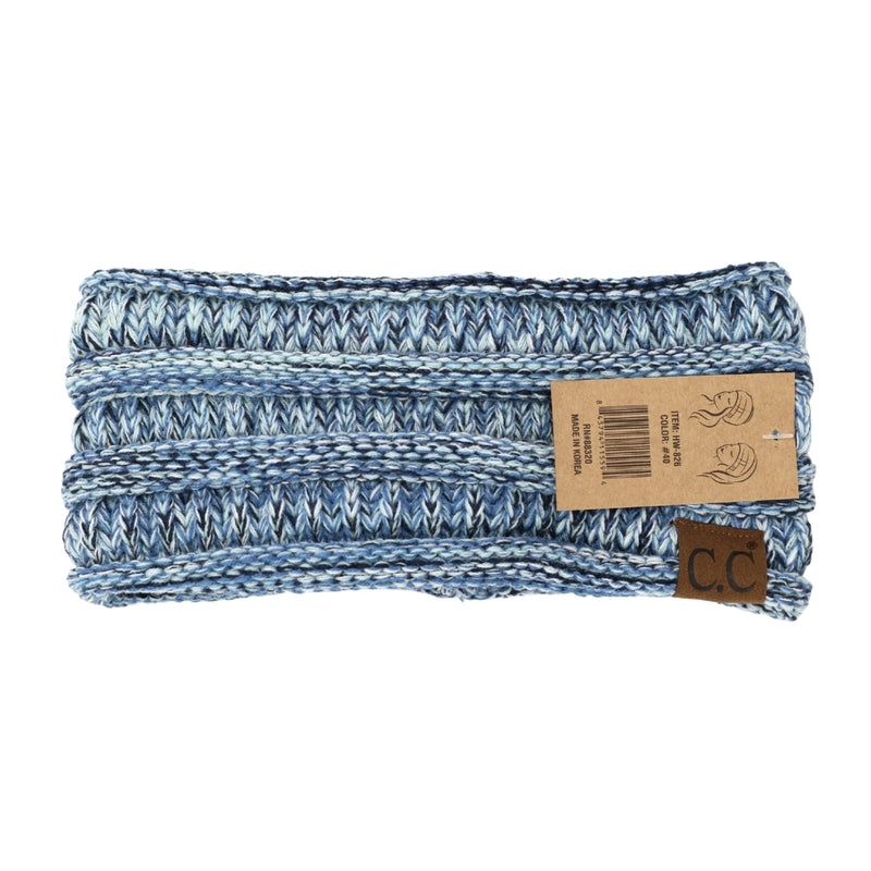 Four Tone Ribbed Knit Headwrap HW826