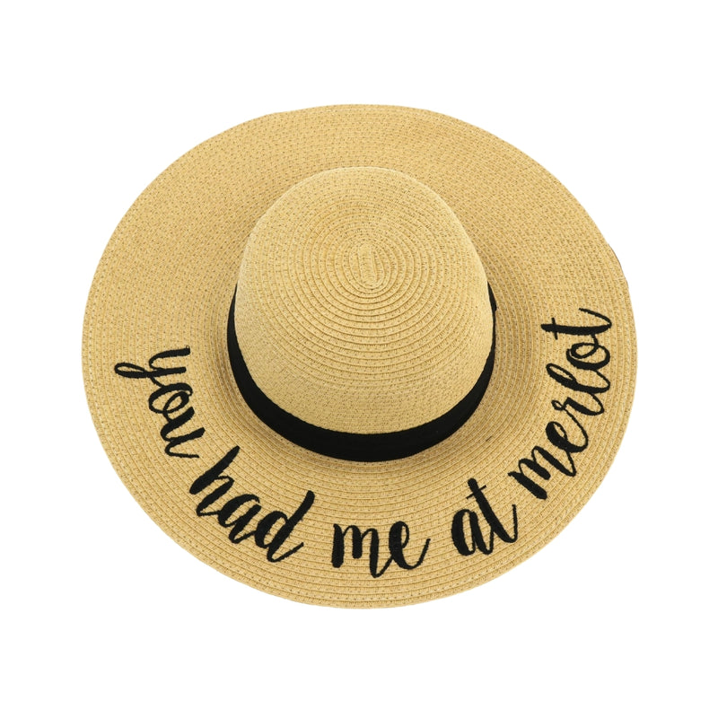You Had Me At Merlot Sun Hat ST2017