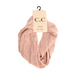 KIDS Solid Cable Knit CC Infinity Scarf SF800KIDS