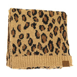 Leopard Boucle Knit Scarf SF7001