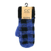 Buffalo Check Print CC Fuzzy Lined Mittens MT55