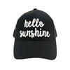 Hello Sunshine Embroidered Mesh Back High Ponytail CC Ball Cap BT10-HS
