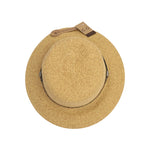 Paper Straw Cloche Hat w/Snake Trim Band ST801