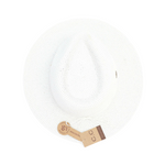 Two Tone Panama Hat with Shimmer Accent ST807