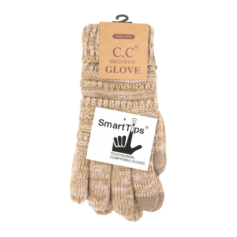 Two Tone Ribbed Lined CC Glove G900