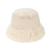 Thick Faux Fur C.C Bucket Hat BKE0156