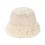 Thick Faux Fur C.C Bucket Hat BKE0156