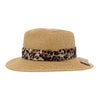 Fedora with Leopard Printed Band ST821