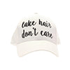 Lake Hair Don't Care Embroidered CC Ball Cap BA2017LHDC