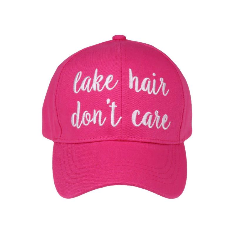 Lake Hair Don't Care Embroidered CC Ball Cap BA2017LHDC