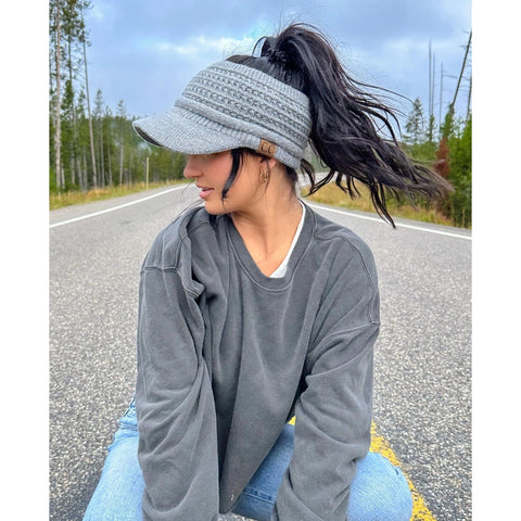 Knit Visor C.C Cap KBR0080 – ccbeanie.com